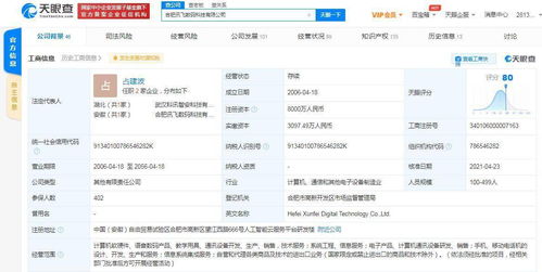 訊飛數(shù)碼關(guān)聯(lián)公司注冊(cè)資本大幅提升至8000萬(wàn)，加速計(jì)算機(jī)軟件開(kāi)發(fā)業(yè)務(wù)布局